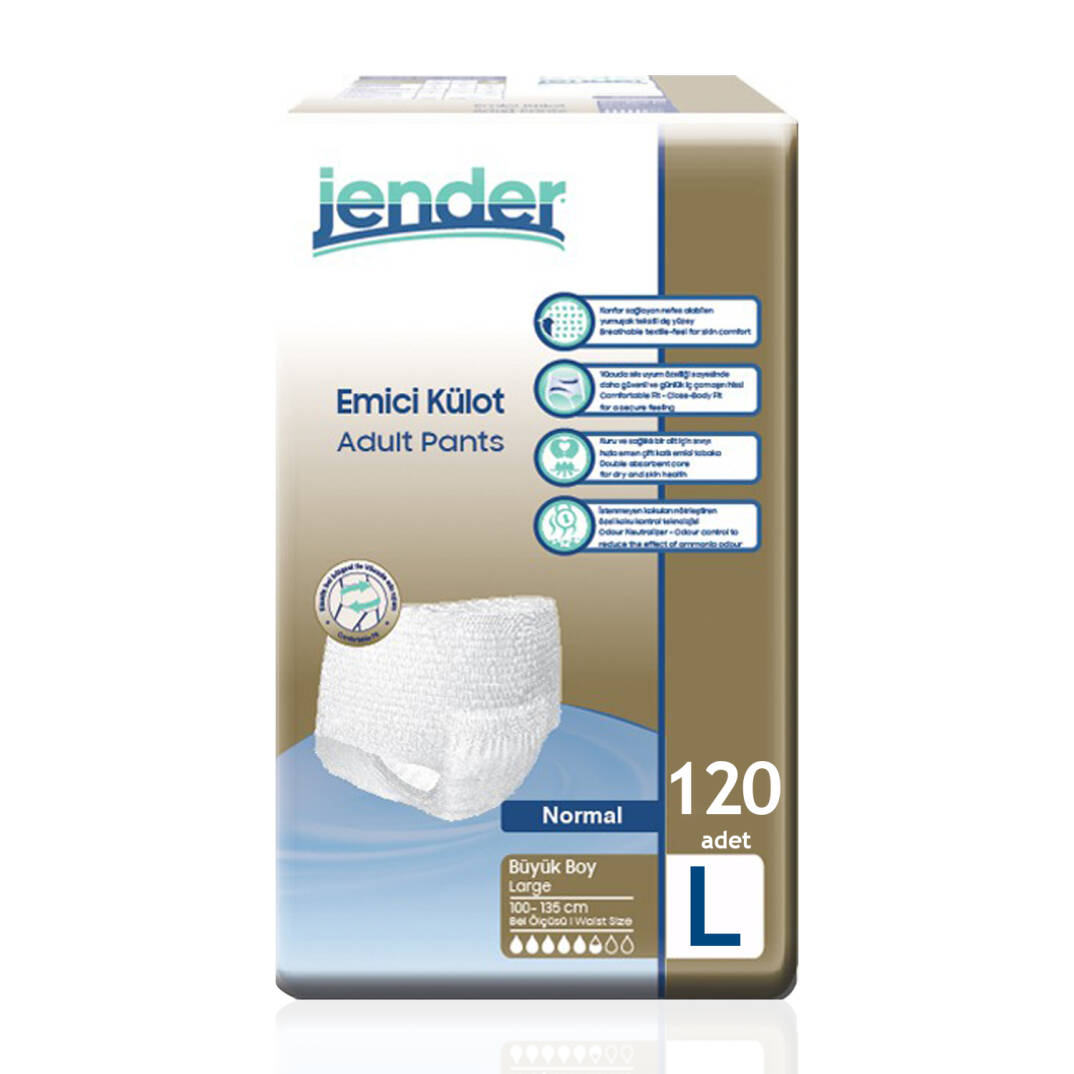 Jender Emici Külot L-Large Beden 120 Adet - 1