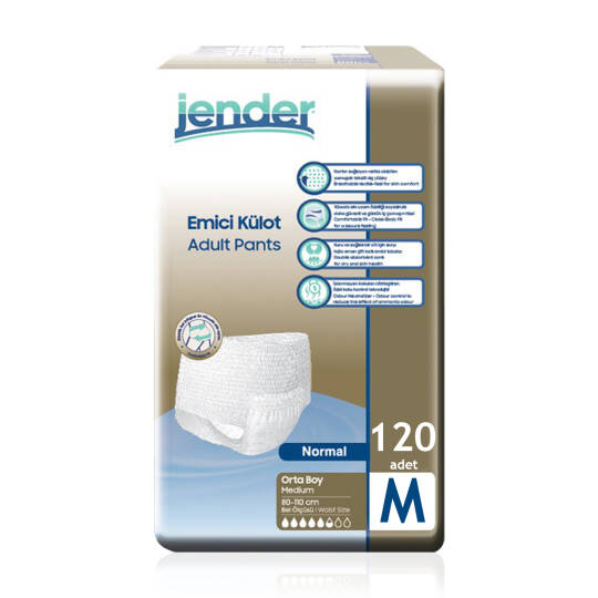 Jender Emici Külot M-Medium Beden 120 Adet