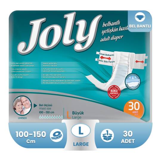 Joly  Belbantlı Hasta Bezi L-Large Beden 30 Adet