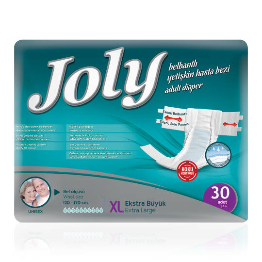 Joly  Belbantlı Hasta Bezi XL-Extra Large Beden 30 Adet