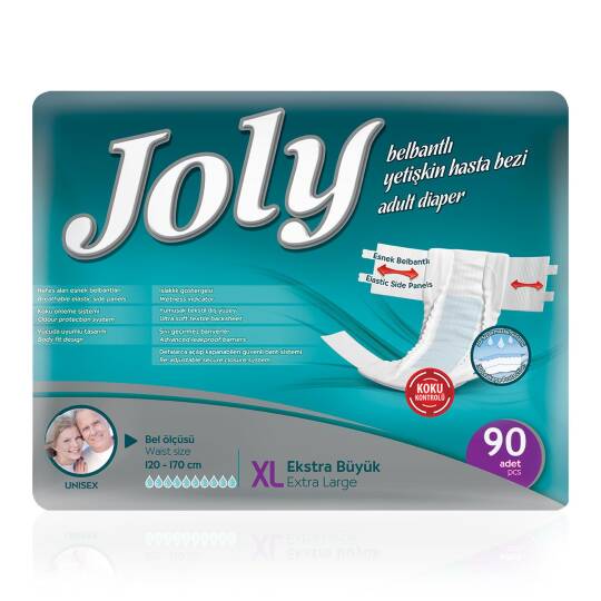 Joly  Belbantlı Hasta Bezi XL-Extra Large Beden 90 Adet