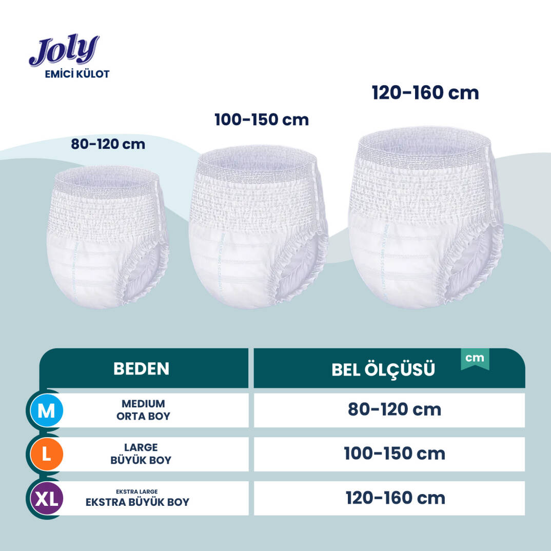 Joly Emici Külot M-Medium Beden 60 Adet - 2