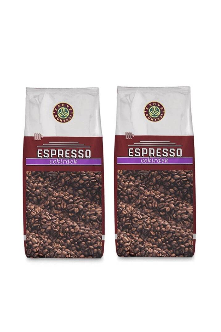 Kahve Dünyası Espresso Çekirdek Kahve 1 Kg 2 Adet - 1