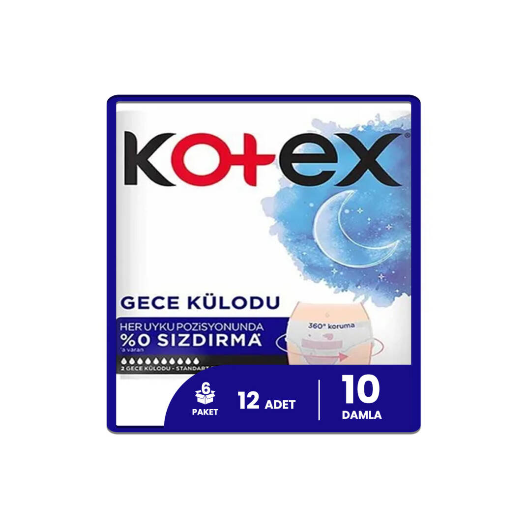 Kotex Regl Gece Külodu 12 Adet - 1