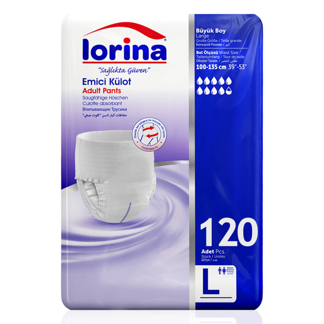 Lorina Emici Külot L-Large Beden 120 Adet - 1