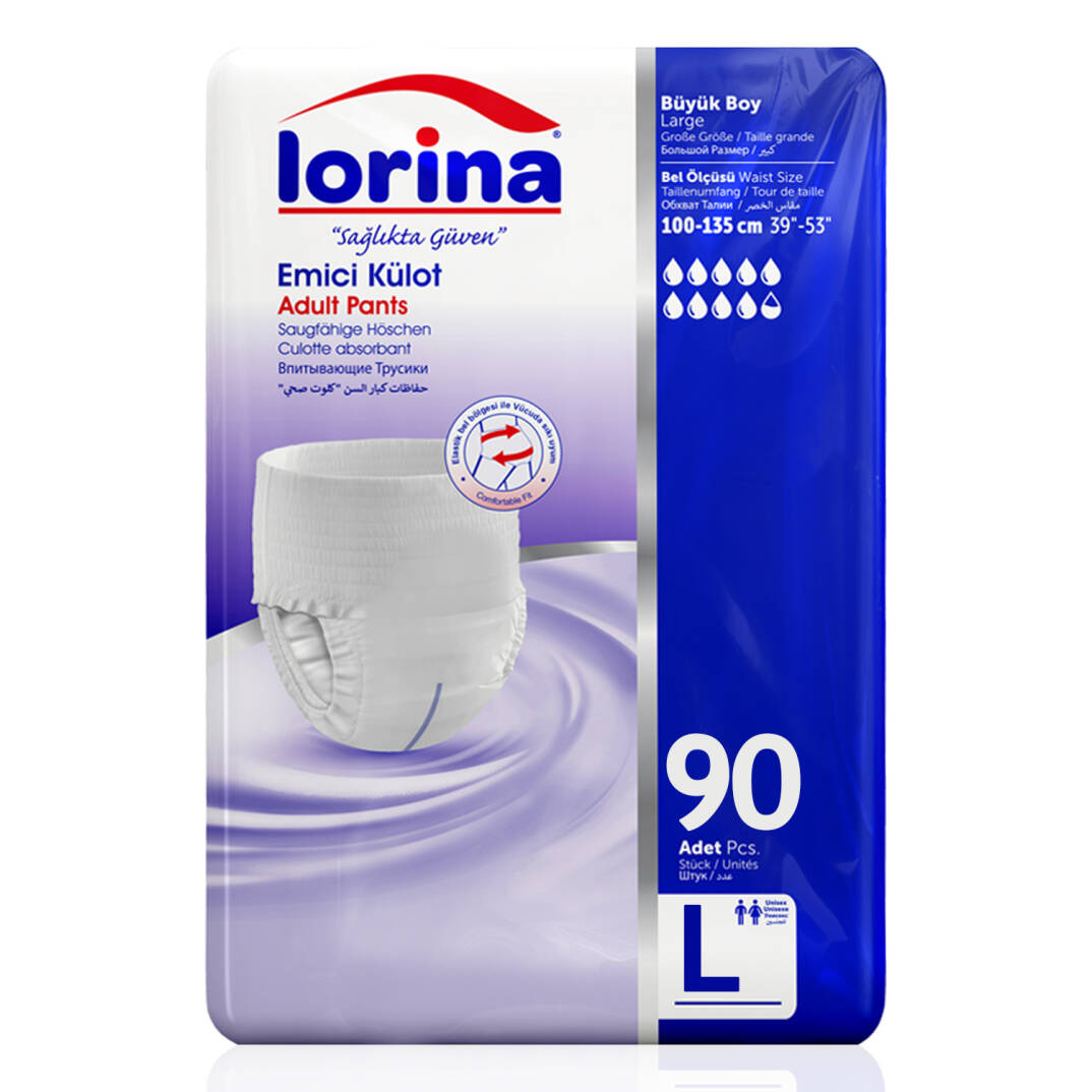 Lorina Emici Külot L-Large Beden 90 Adet - 1