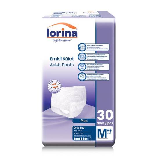 Lorina Emici Külot M-Medium Beden 30 Adet