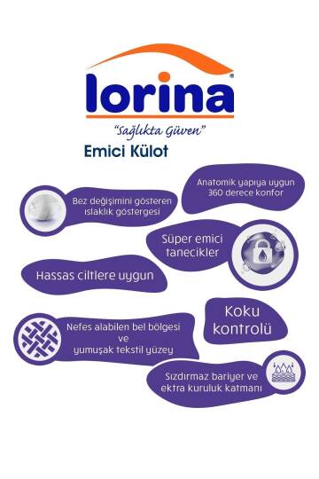 Lorina Emici Külot M-Medium Beden 90 Adet - 3