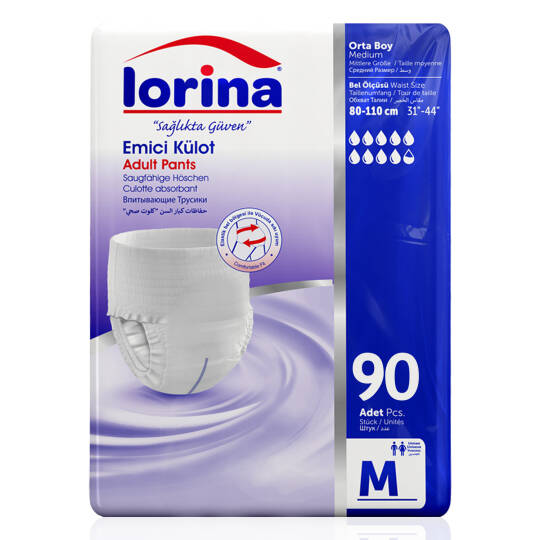 Lorina Emici Külot M-Medium Beden 90 Adet