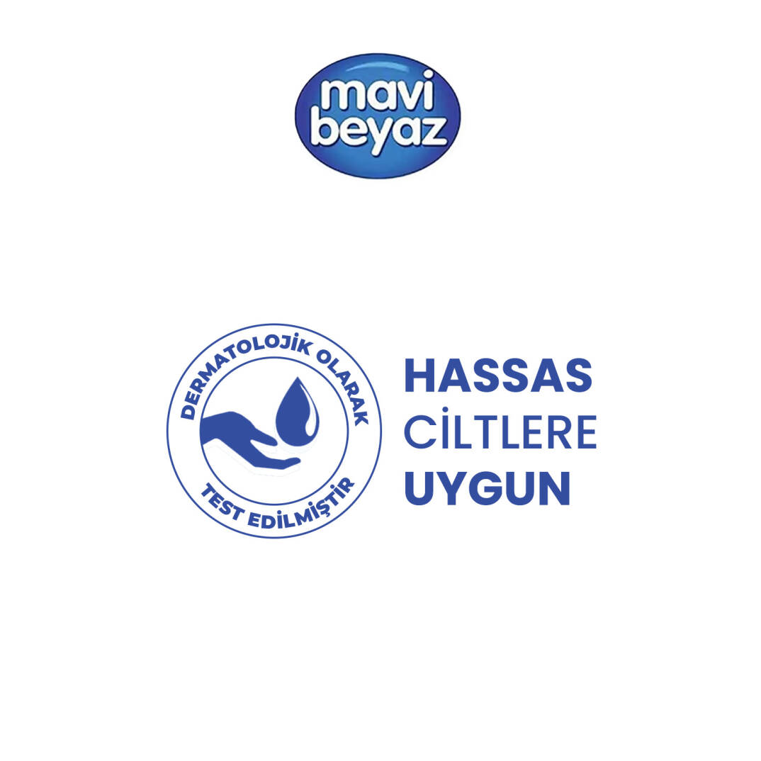 Mavi Beyaz Kaydırmaz Bantlı Yatak Koruyucu Örtü 60x90 Cm 60 Adet - 3