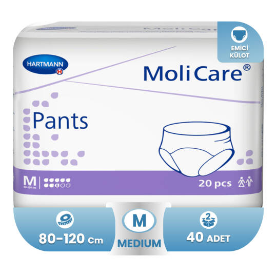 Molicare Pants 8 Damla M-Medium Beden 40 Adet