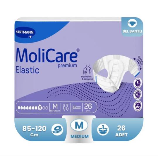 Molicare Premium Elastic 8 Damla M-Medium Beden 26 Adet