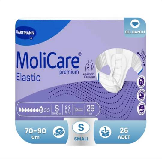 Molicare Premium Elastic 8 Damla S-Small Beden 26 Adet