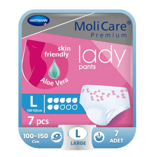 Molicare Premium Lady Emici Külot L-Large Beden 7 Adet (7 Damla)