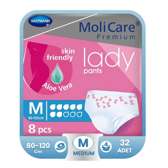 Molicare Premium Lady Emici Külot M-Medium Beden 32 Adet (7 Damla)