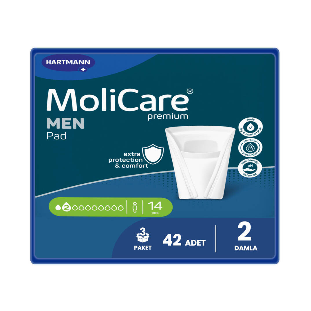Molicare Premium Men 2 Damla Mesane Pedi 42 Adet - 1