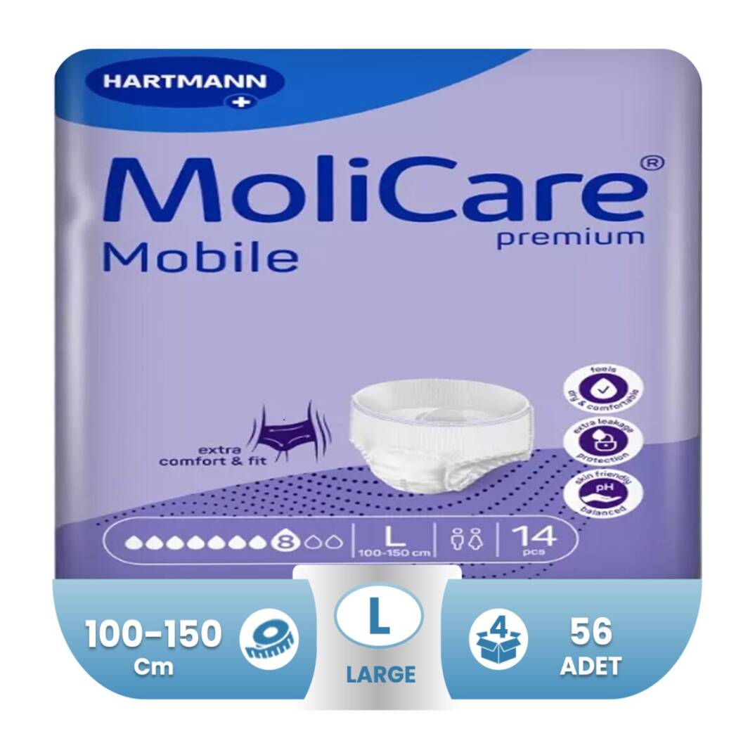 Molicare Premium Mobile Emici Külot 8 Damla L-Large Beden 56 Adet - 1