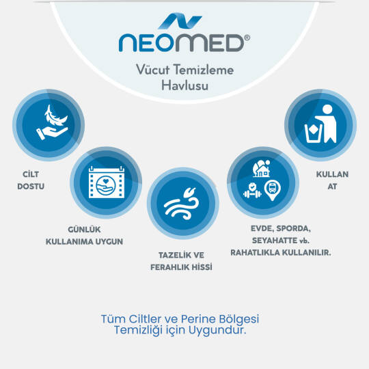 Neomed Perine Vücut Temizleme Havlusu 3 Paket 150 Adet - 2