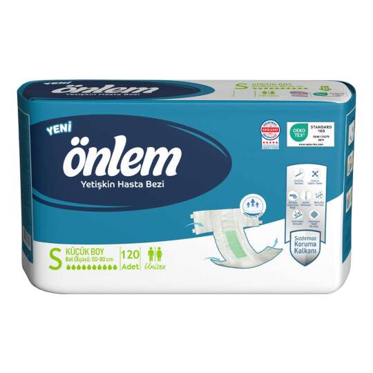 Önlem Belbantlı Hasta Bezi S-Small Beden 120 Adet