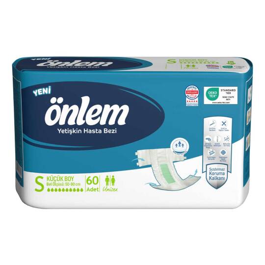 Önlem Belbantlı Hasta Bezi S-Small Beden 60 Adet