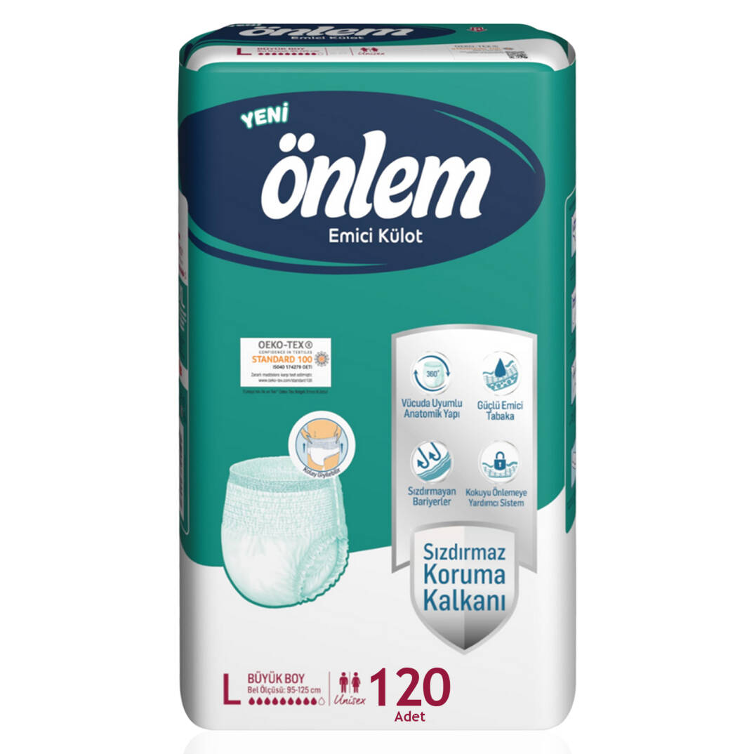 Önlem Emici Külot L-Large Beden 120 Adet - 1
