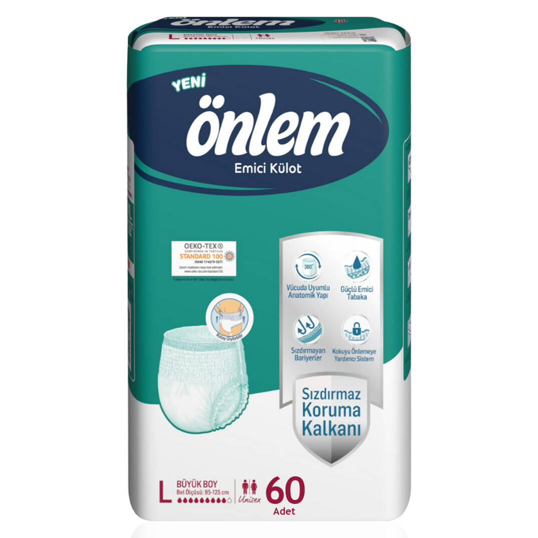 Önlem Emici Külot L-Large Beden 60 Adet - 1