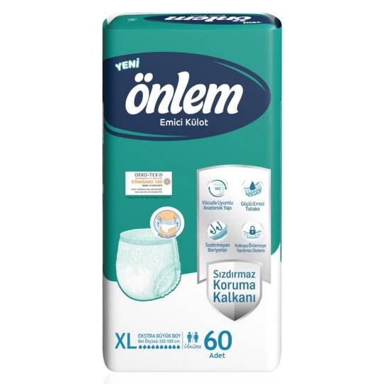 Önlem Emici Külot XL-Extra Large Beden 60 Adet