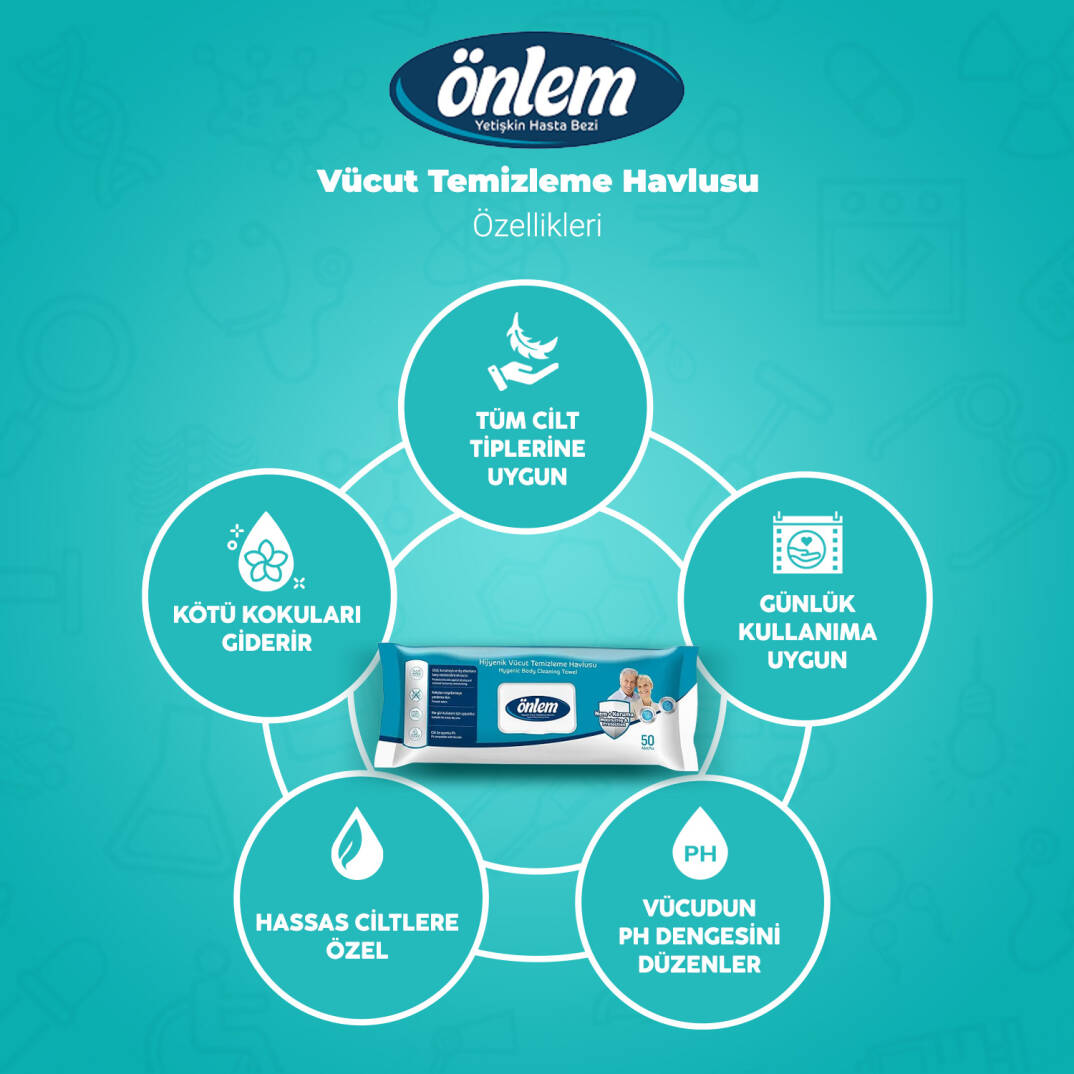 Önlem Vücut Temizleme Havlusu 600 Adet - 2