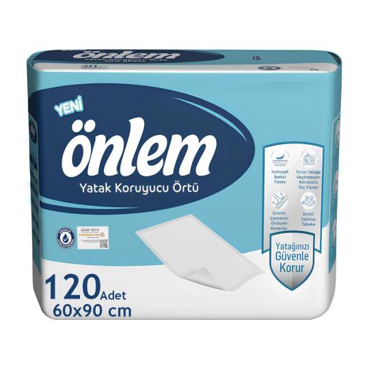 Önlem Yatak Koruyucu Örtü 60x90 Cm 120 Adet