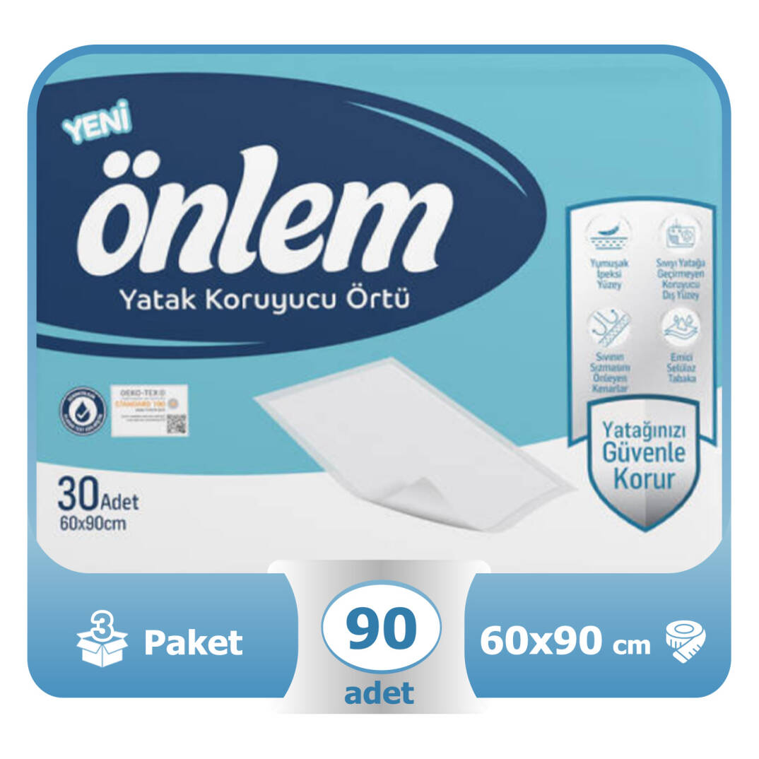 Önlem Yatak Koruyucu Örtü 60x90 Cm 90 Adet - 1