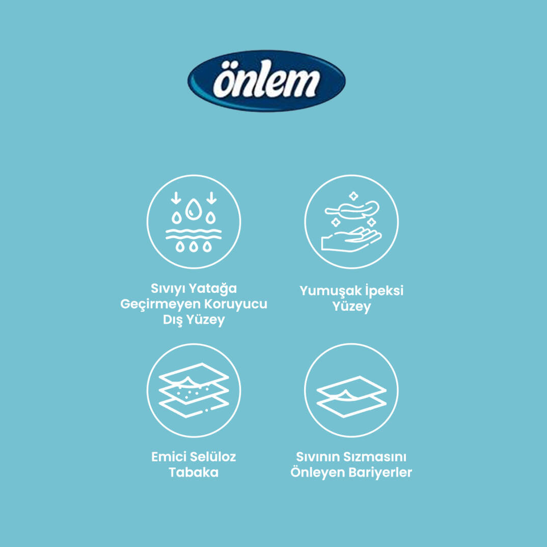 Önlem Yatak Koruyucu Örtü 60x90 Cm 90 Adet - 2