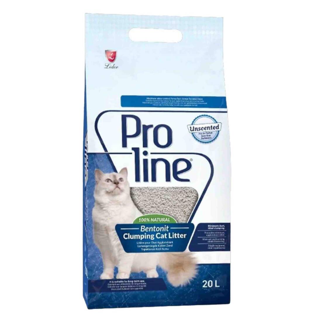 Proline Bentonit Kedi Kumu NATURAL 20 LT - 1