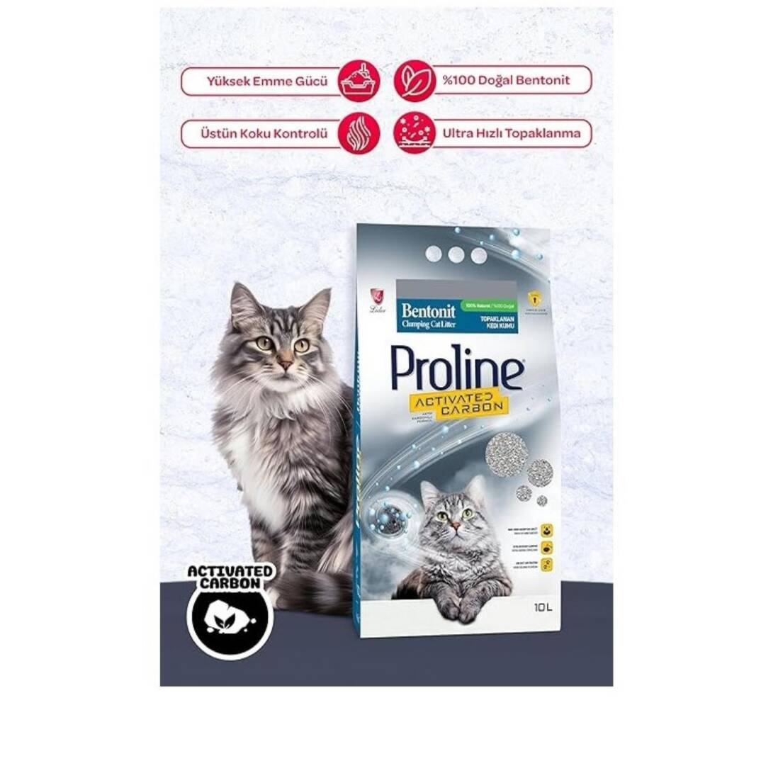 Proline Kedi Kumu AKTİF KARBONLU 10 LT - 1