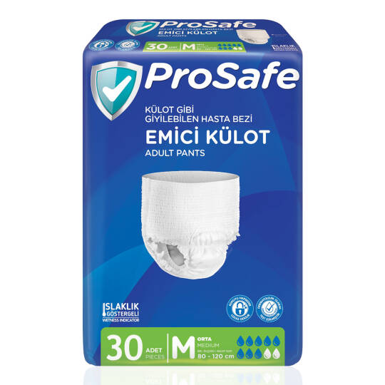Prosafe Emici Külot M-Medium Beden 30 Adet