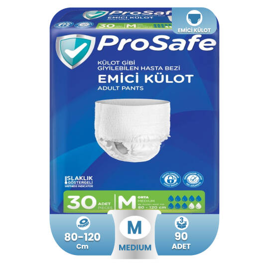 Prosafe Emici Külot M-Medium Beden 90 Adet - 2