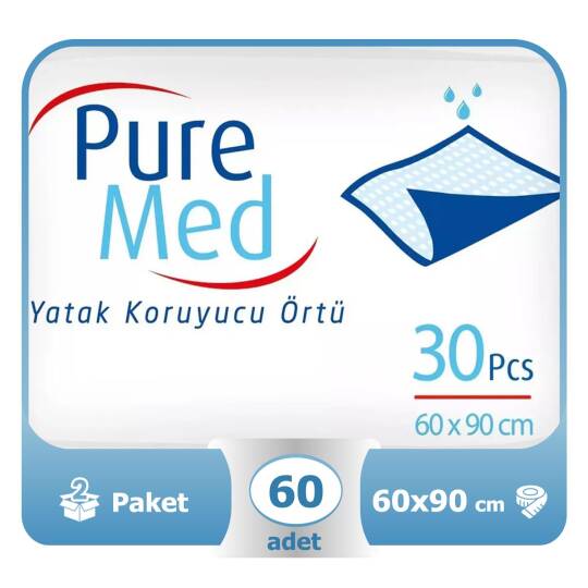 Puremed Yatak Koruyucu Örtü 60X90 Cm 30 Adet