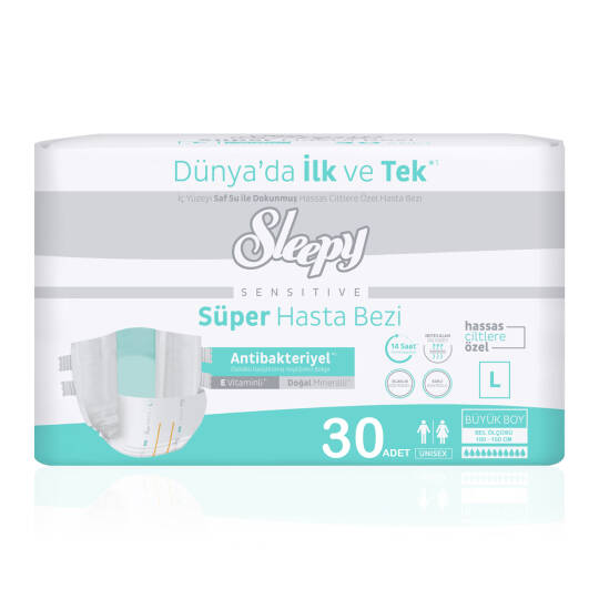Sleepy Belbantlı Hasta Bezi L-Large Beden 30 Adet