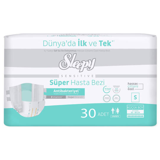 Sleepy Belbantlı Hasta Bezi S-Small Beden 30 Adet