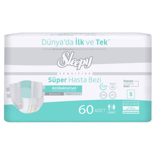 Sleepy Belbantlı Hasta Bezi S-Small Beden 60 Adet