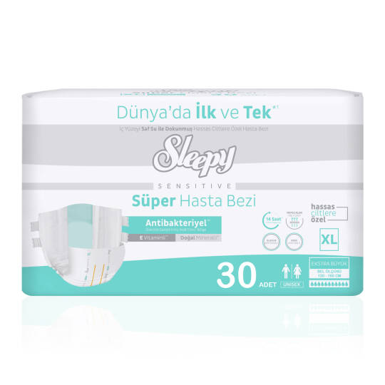 Sleepy Belbantlı Hasta Bezi XL-Extra Large Beden 30 Adet