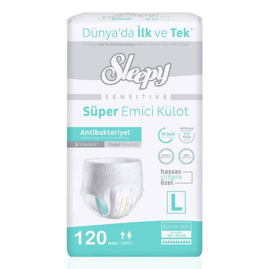 Sleepy Süper Emici Külot L-Large Beden 120 Adet