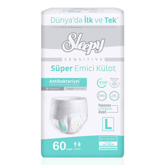Sleepy Süper Emici Külot L-Large Beden 60 Adet