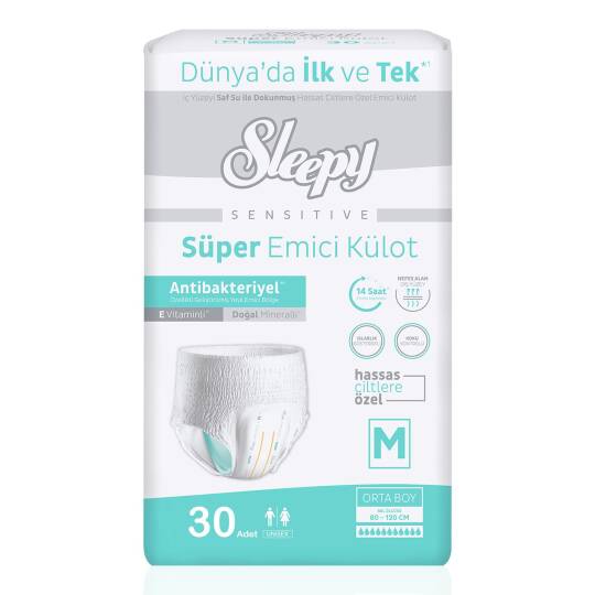 Sleepy Süper Emici Külot M-Medium Beden 30 Adet