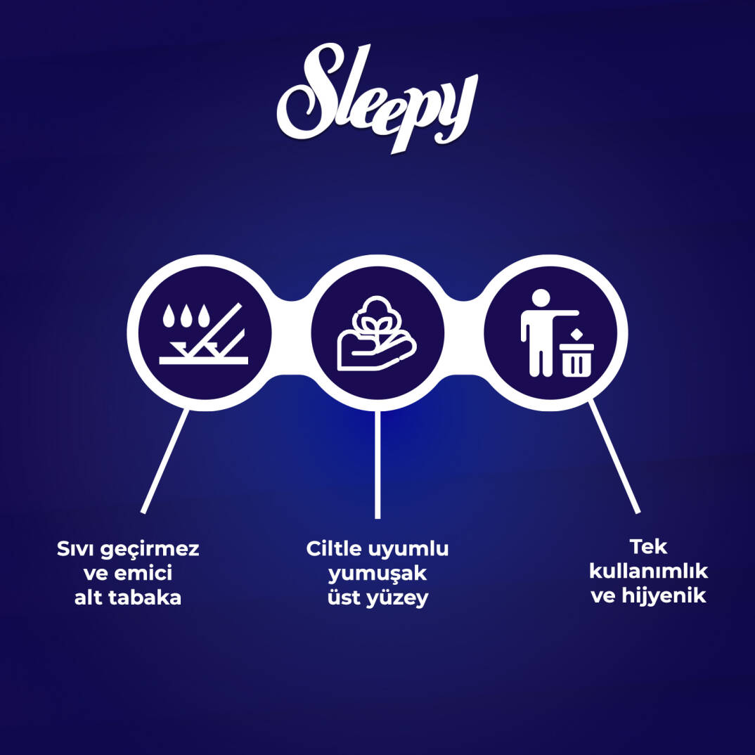 Sleepy Yatak Koruyucu Örtü 60x90 Cm 120 Adet - 3