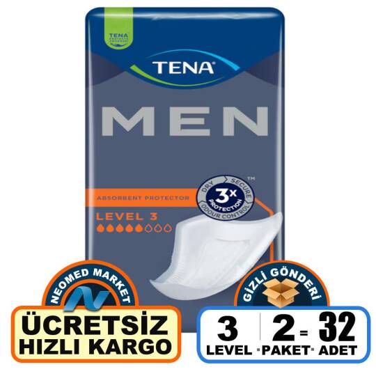 Tena Men Level 3 Erkek Mesane Pedi 32 Adet
