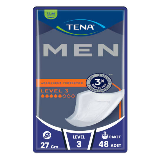 Tena Men Level 3 Erkek Mesane Pedi 48 Adet