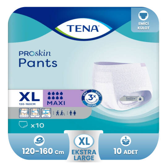 Tena Pant Maxi XL-Extra Large Beden 10 Adet