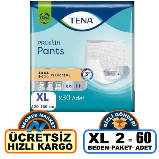 Tena Pants Emici Külot 5.5 Damla XL-Extra Large Beden 60 Adet