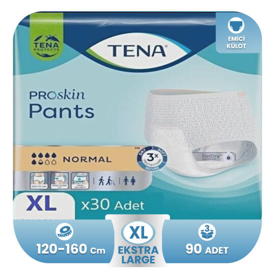 Tena Pants Emici Külot 5.5 Damla XL-Extra Large Beden 90 Adet