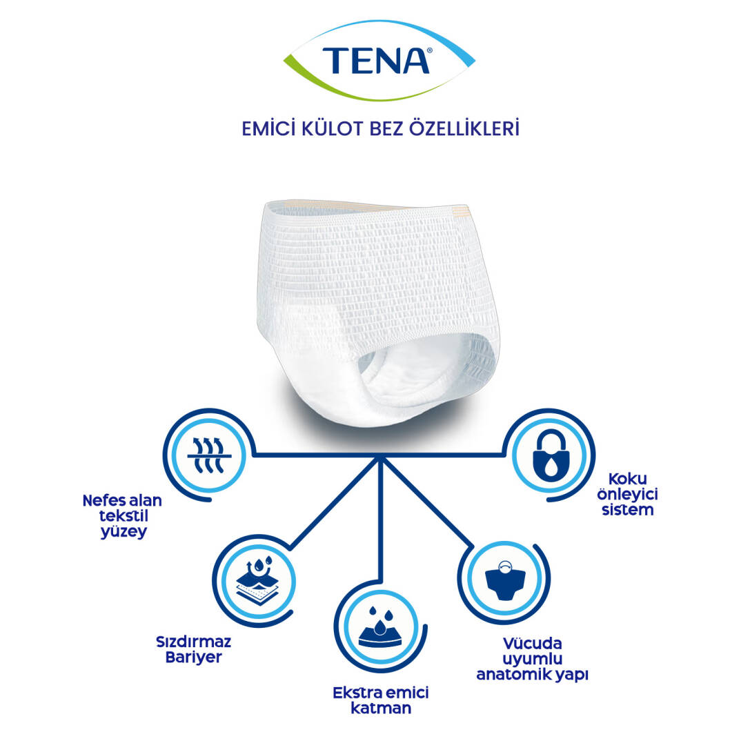 Tena Pants Maxi Emici Külot 8 Damla L-Large 40 Adet - 2